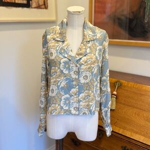 Black Iris The Easy Top - Peony Blues